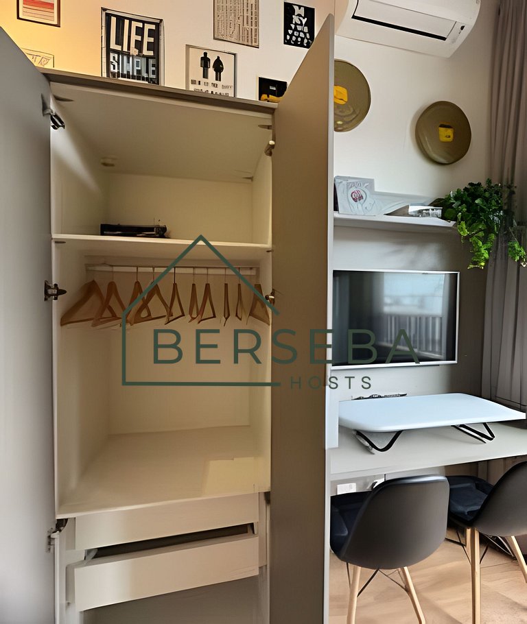 Apê de cinema em Pinheiros - completo p/ 4 hosp