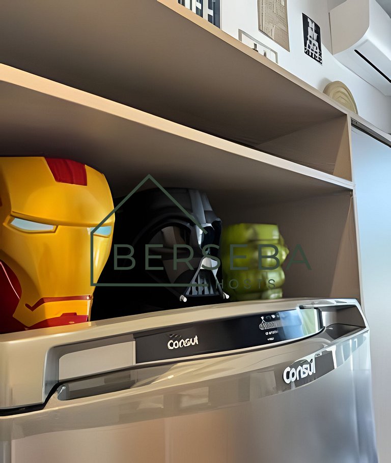 Apê de cinema em Pinheiros - completo p/ 4 hosp