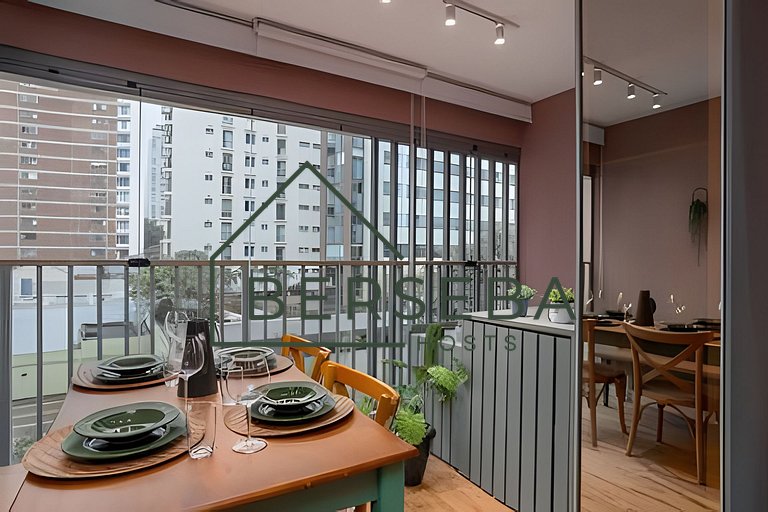 Apart. novo em Jardins próx a Paulista para 4 hósp