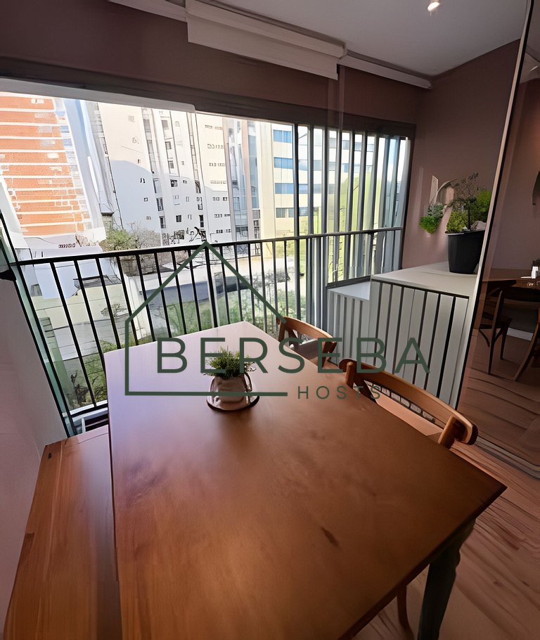 Apart. novo em Jardins próx a Paulista para 4 hósp