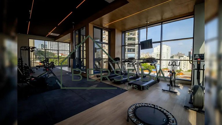 Apart. completo em Perdizes c/ Piscina e p/ 2 hósp