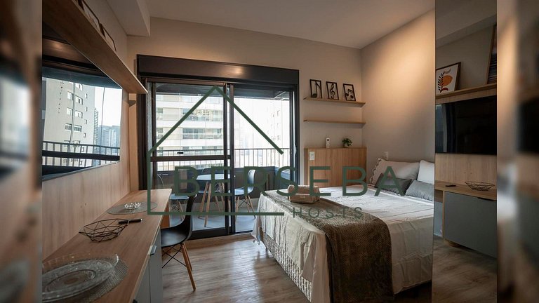 Apart. completo em Perdizes c/ Piscina e p/ 2 hósp