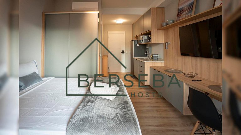 Apart. completo em Perdizes c/ Piscina e p/ 2 hósp