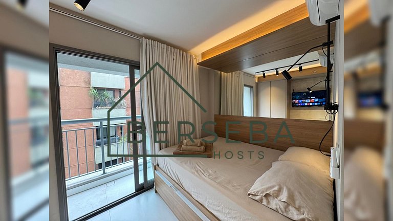 Studio moderno c/ piscina - Próx ao Pq. Ibirapuera