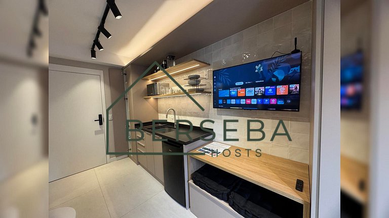 Studio moderno c/ piscina - Próx ao Pq. Ibirapuera