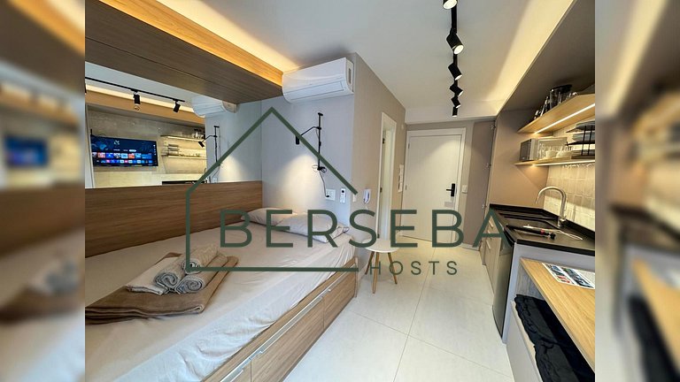 Studio moderno c/ piscina - Próx ao Pq. Ibirapuera