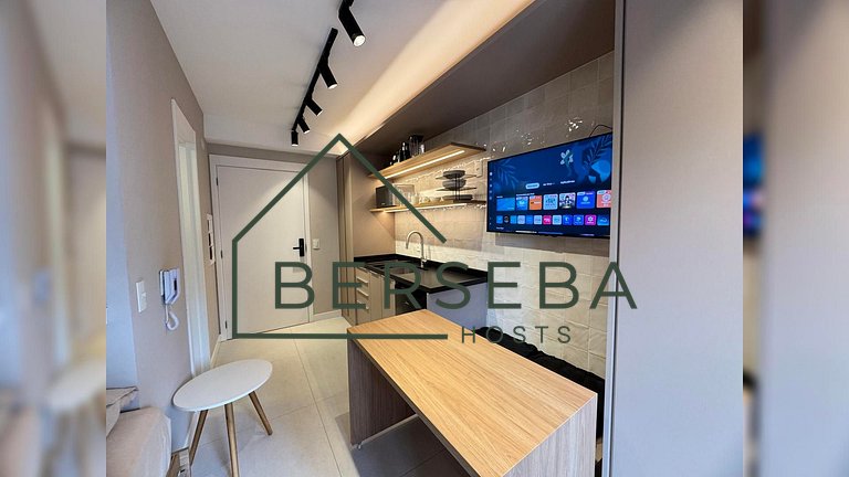 Studio moderno c/ piscina - Próx ao Pq. Ibirapuera