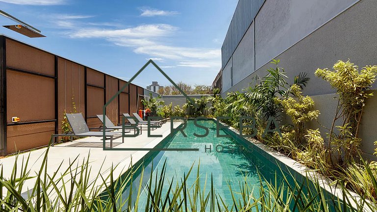 Apto c/ Piscina e Varanda - Próx Shop Ibira e Aero