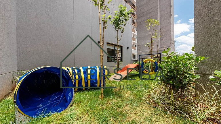 Apto c/ Piscina e Varanda - Próx Shop Ibira e Aero