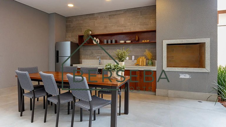 Apto c/ Piscina e Varanda - Próx Shop Ibira e Aero