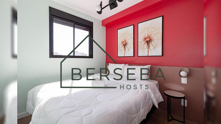 Apart. completo em Moema c/ Piscina e p/ 4 hósp