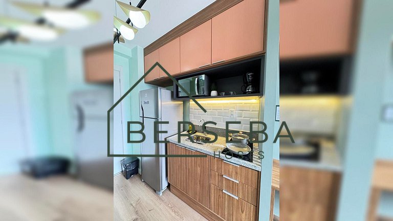 Apart. completo em Moema c/ Piscina e p/ 4 hósp