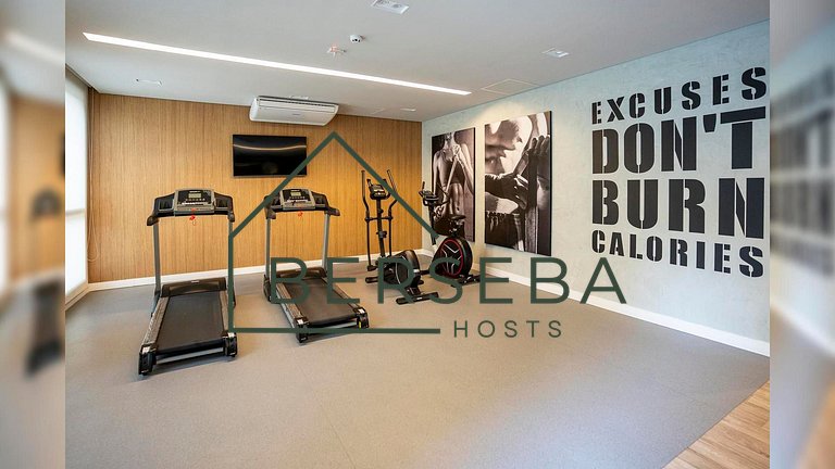 Apart. prox ao Allianz com Piscina p/ 4 hósp