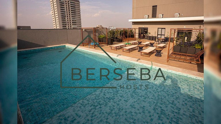 Apart. prox ao Allianz com Piscina p/ 4 hósp