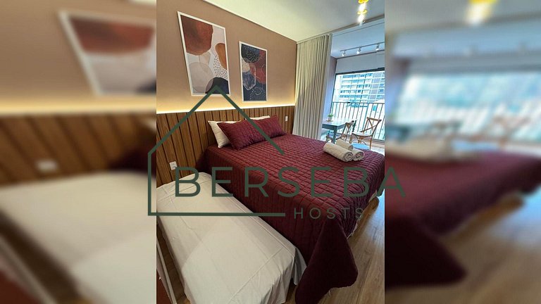 Apart. novo em Jardins próx a Paulista para 4 hósp