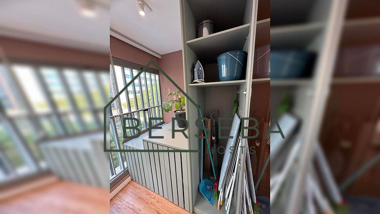 Apart. novo em Jardins próx a Paulista para 4 hósp