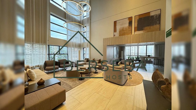 Apart. novo em Jardins próx a Paulista para 4 hósp